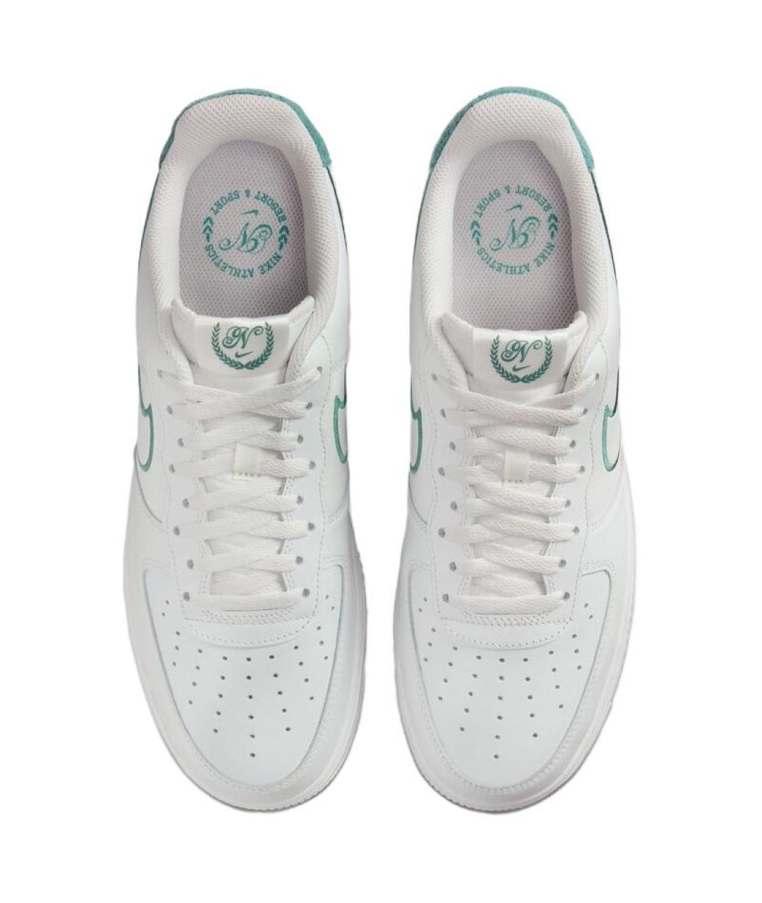 NIKE Белые кожаные низкие кроссовки / кеды, фото 4