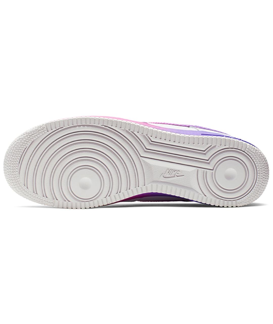 NIKE Фиолетовые кожаные кроссовки, фото 4