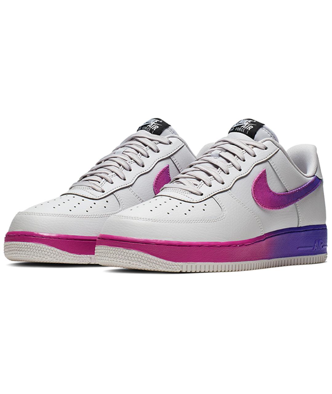 NIKE Фиолетовые кожаные кроссовки, фото 2