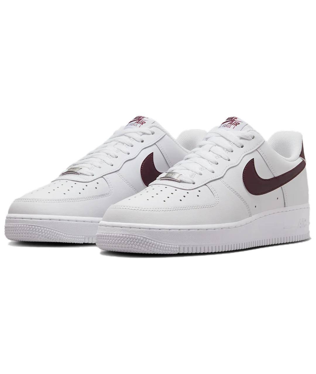 NIKE Белые кожаные низкие кроссовки / кеды, фото 4