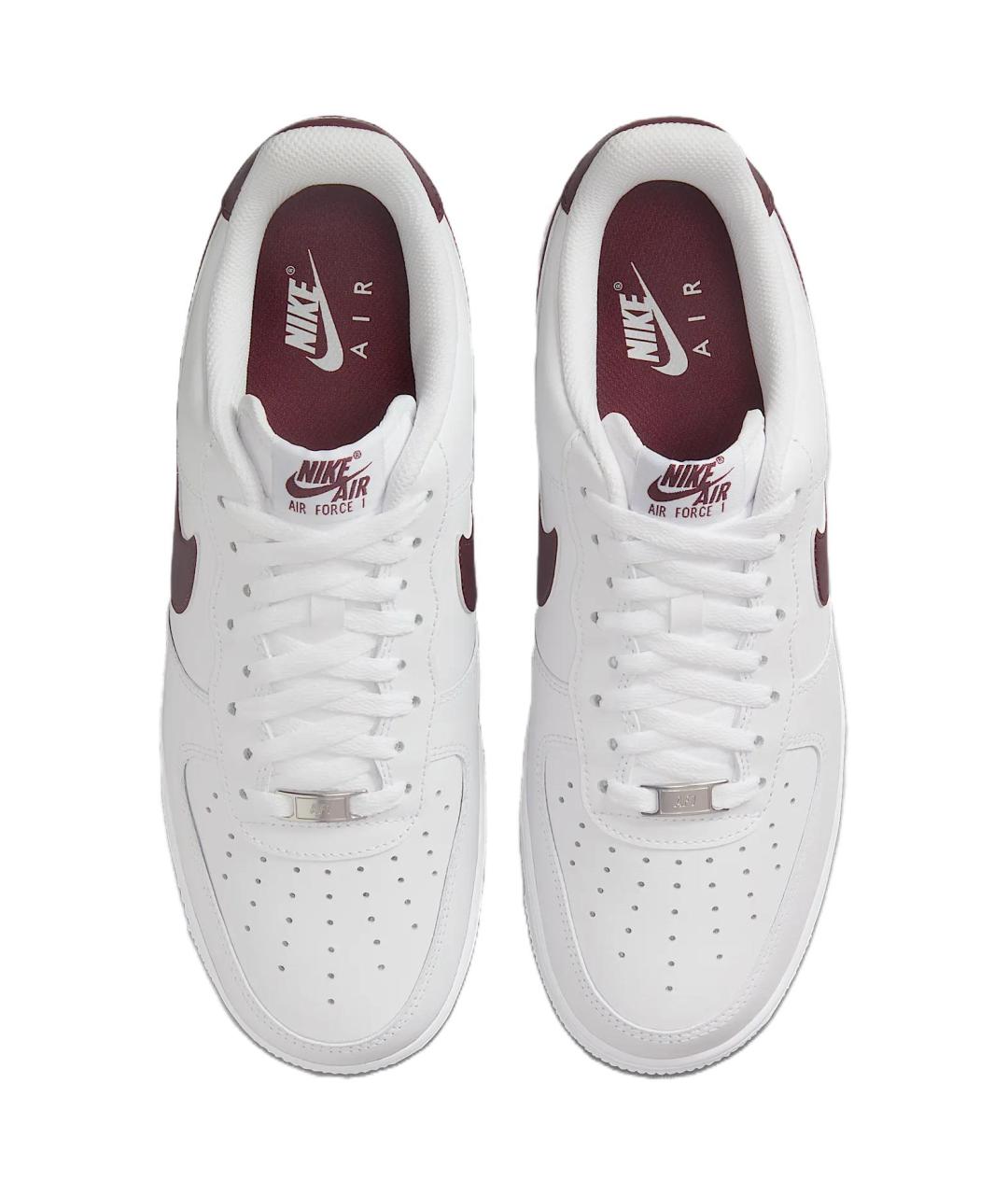 NIKE Белые кожаные низкие кроссовки / кеды, фото 5