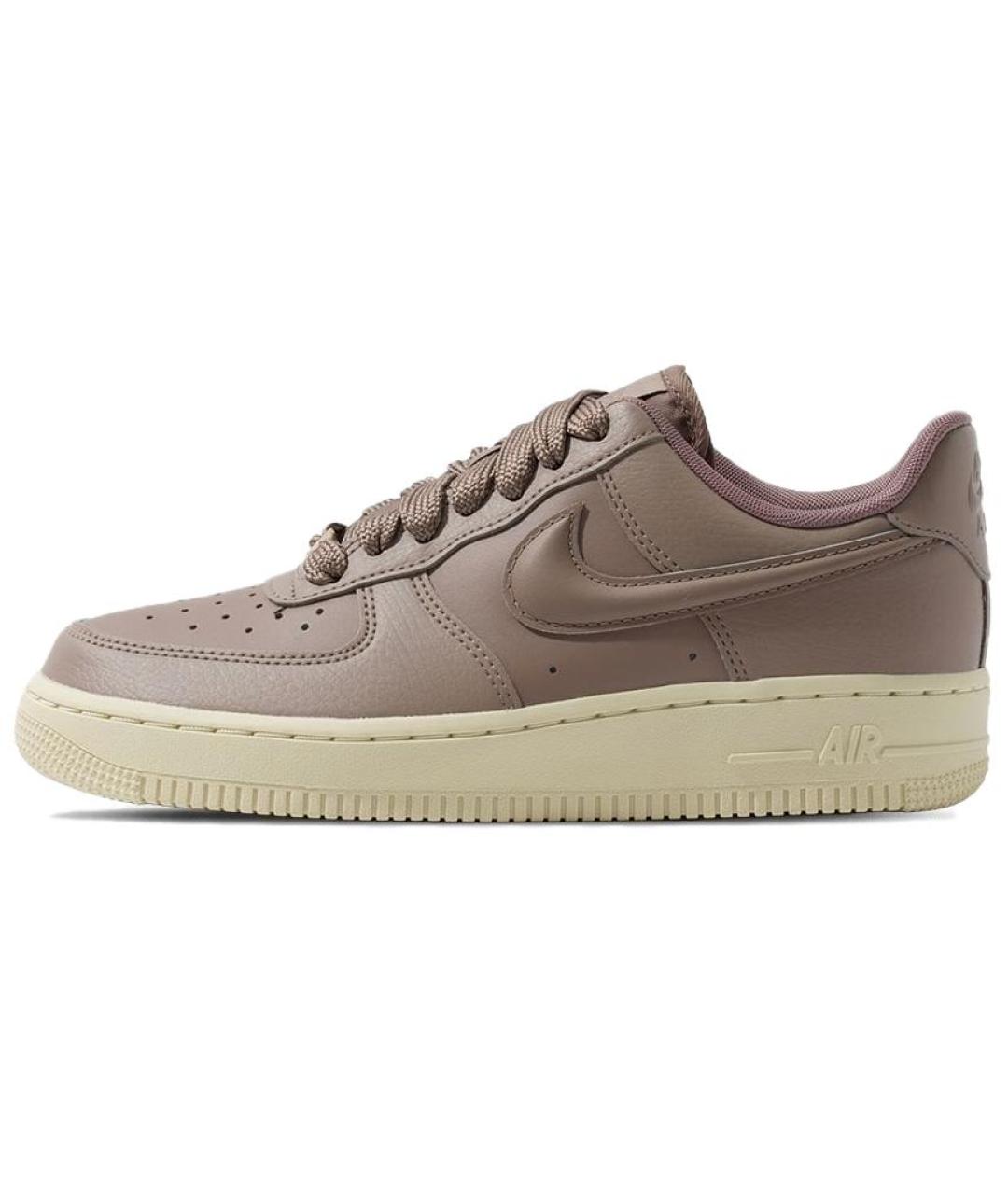 NIKE Коричневые кожаные кроссовки, фото 4