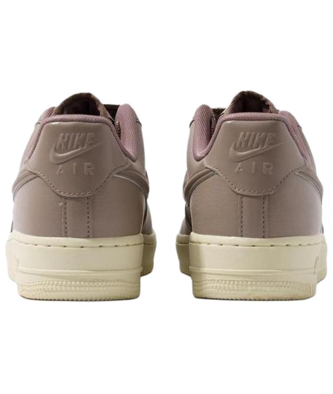 NIKE Коричневые кожаные кроссовки, фото 5