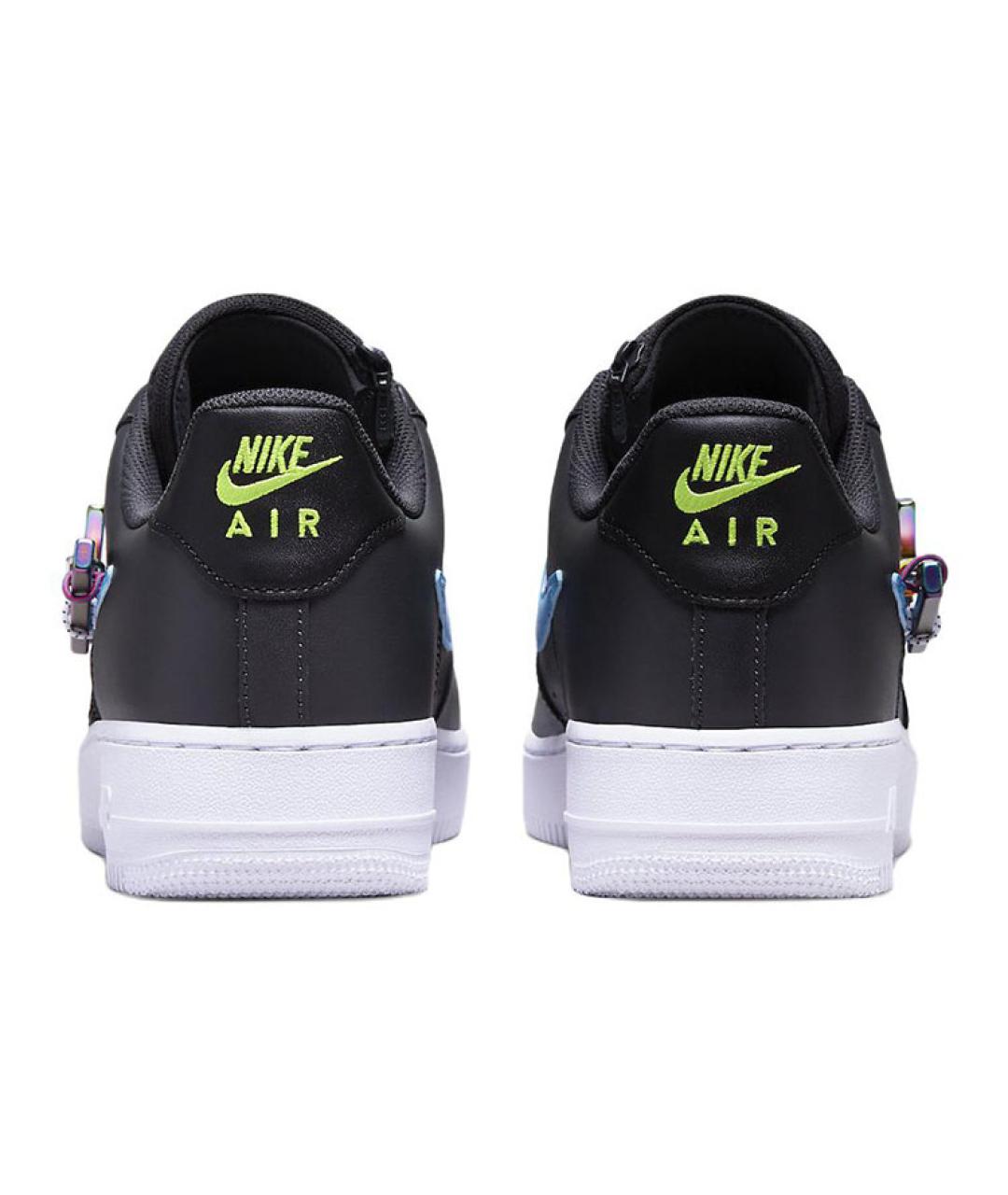 NIKE Черные кожаные низкие кроссовки / кеды, фото 6