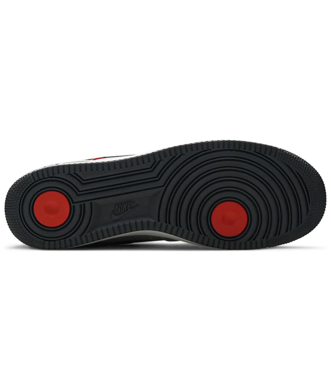 NIKE Серебряные кожаные низкие кроссовки / кеды, фото 5