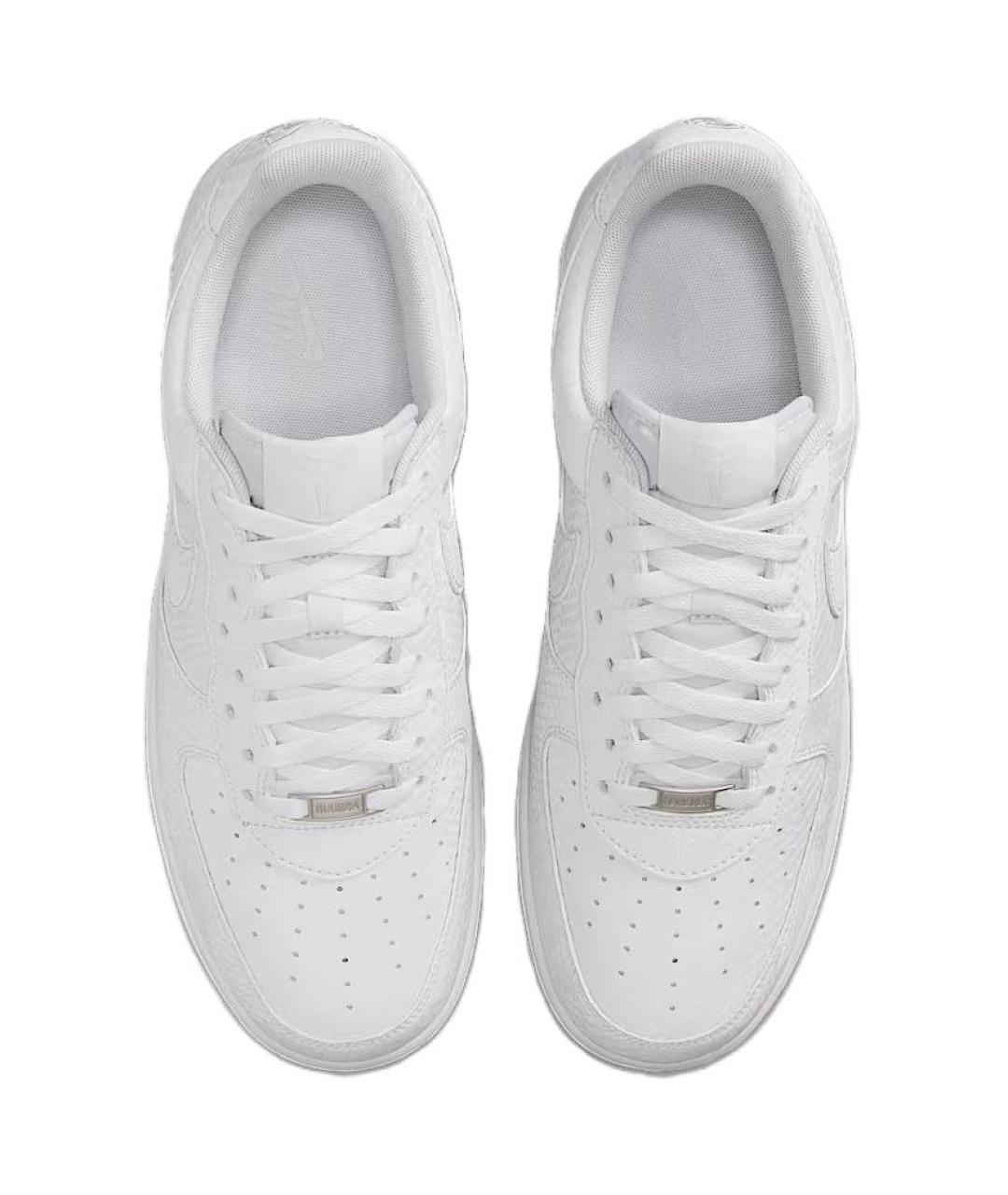 NIKE Белые кожаные низкие кроссовки / кеды, фото 5
