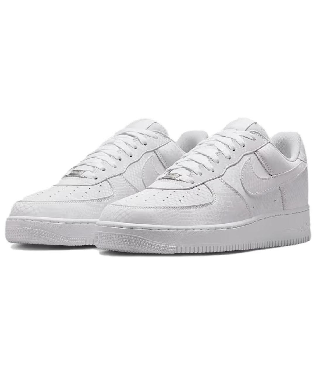 NIKE Белые кожаные низкие кроссовки / кеды, фото 4
