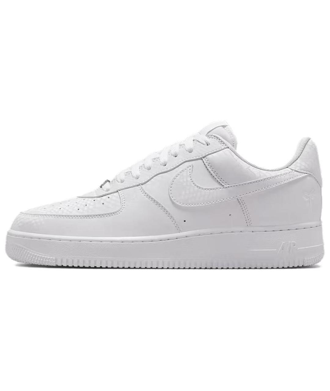 NIKE Белые кожаные низкие кроссовки / кеды, фото 2