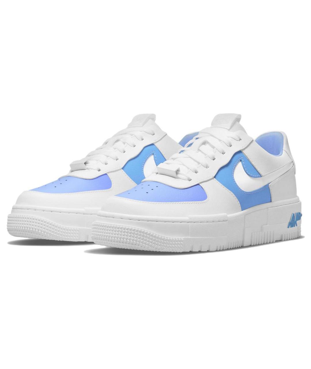 NIKE Белые кожаные кроссовки, фото 4