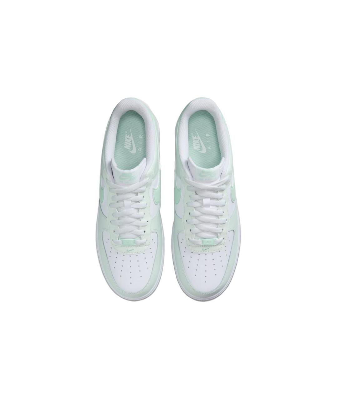NIKE Зеленые кожаные низкие кроссовки / кеды, фото 5