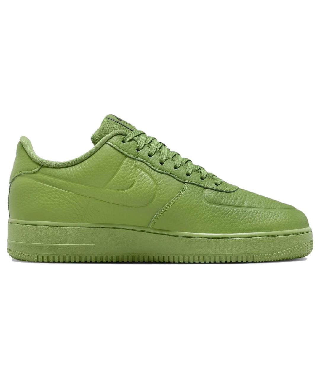 NIKE Зеленые кожаные низкие кроссовки / кеды, фото 3