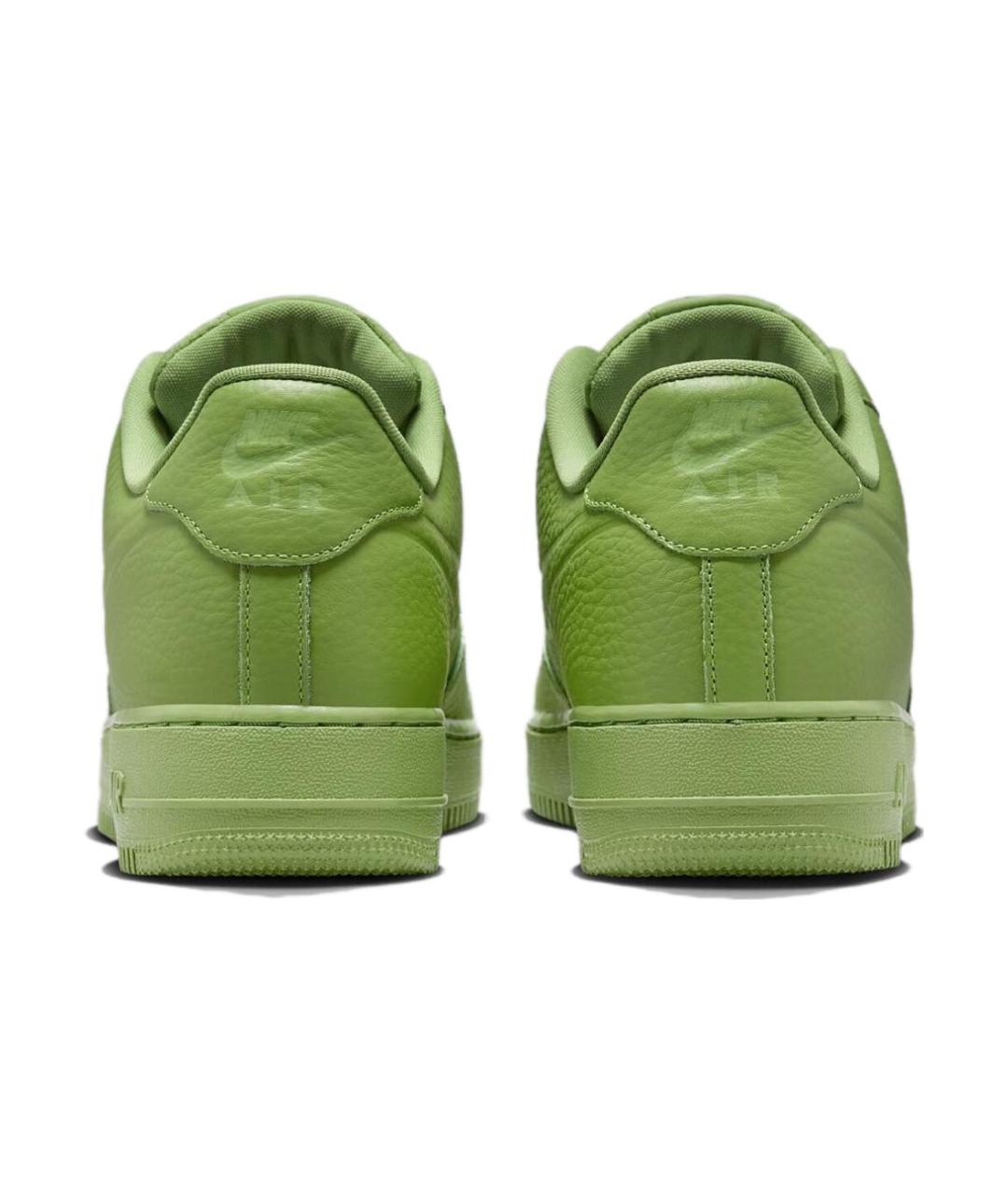 NIKE Зеленые кожаные низкие кроссовки / кеды, фото 6