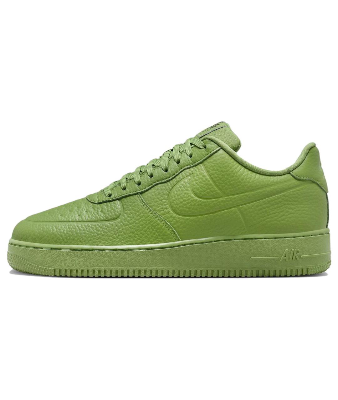 NIKE Зеленые кожаные низкие кроссовки / кеды, фото 2