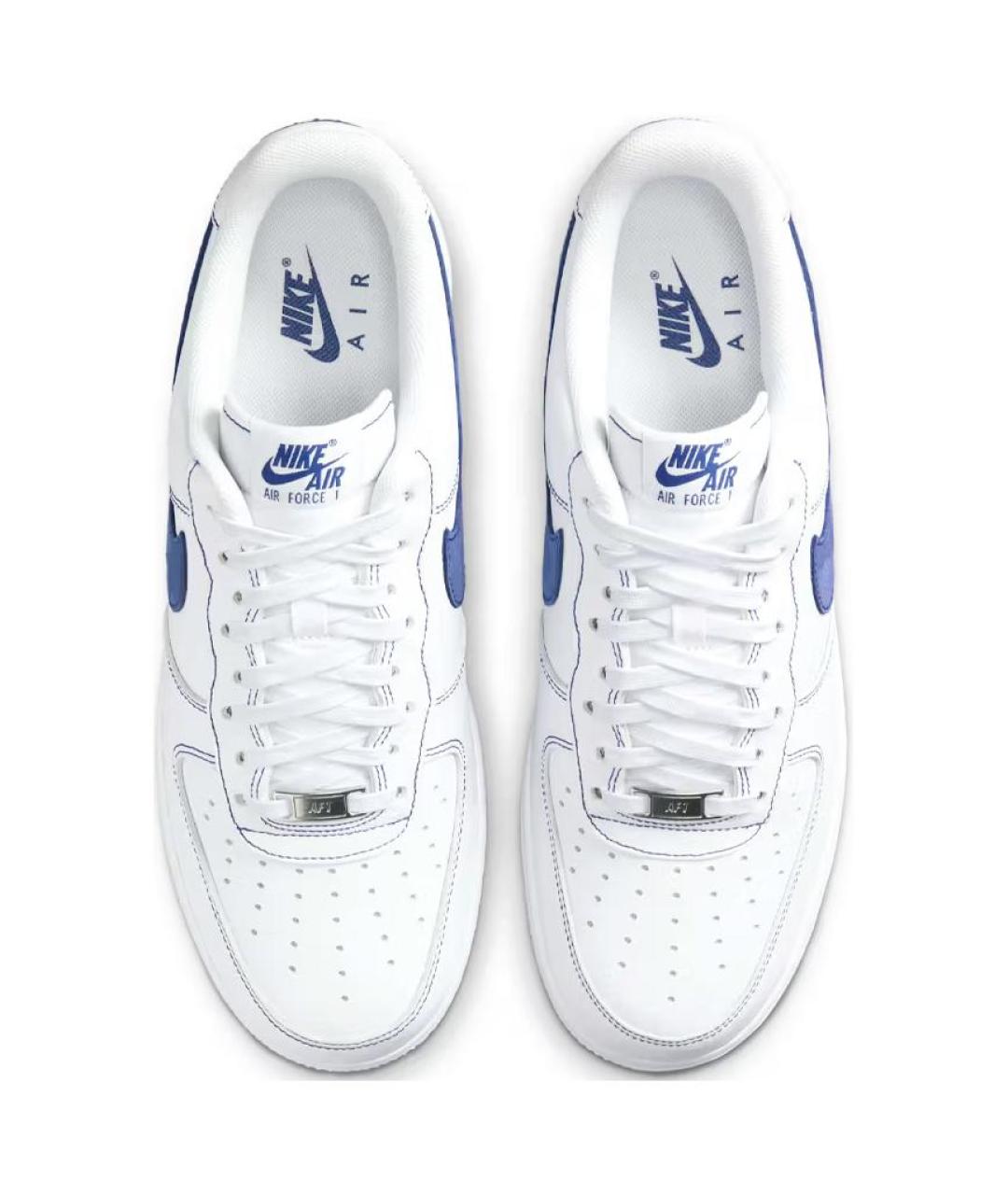 NIKE Белые кожаные низкие кроссовки / кеды, фото 5