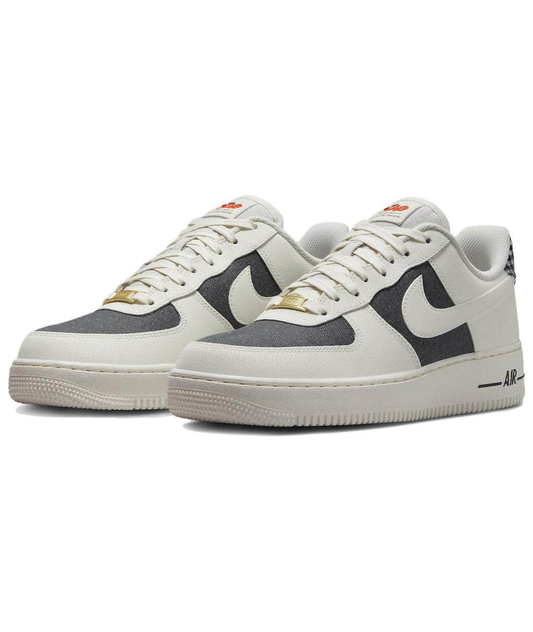 NIKE Белые кожаные низкие кроссовки / кеды, фото 4