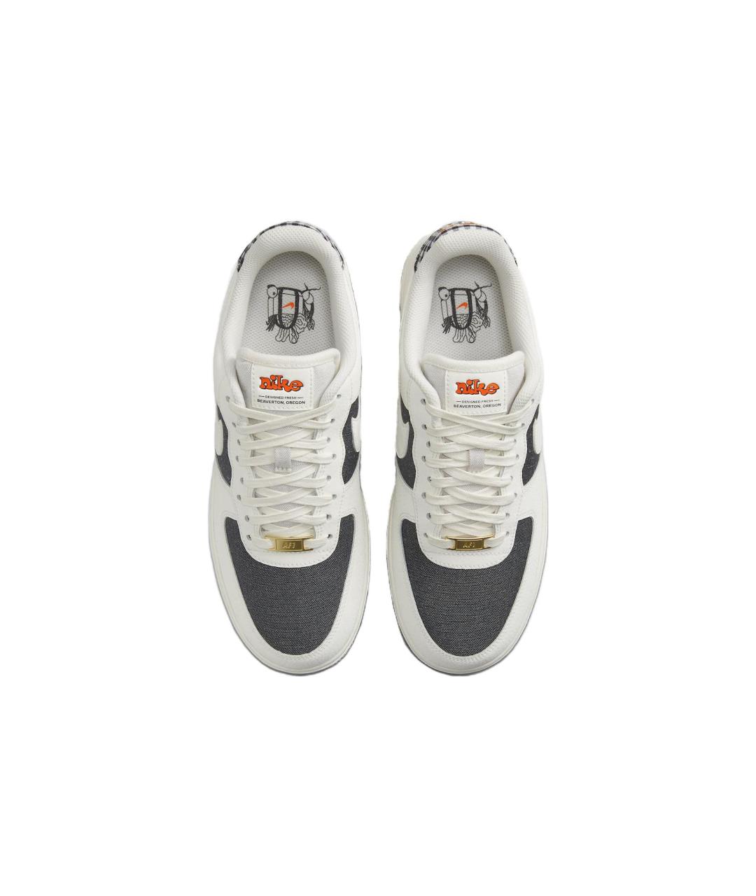 NIKE Белые кожаные низкие кроссовки / кеды, фото 5