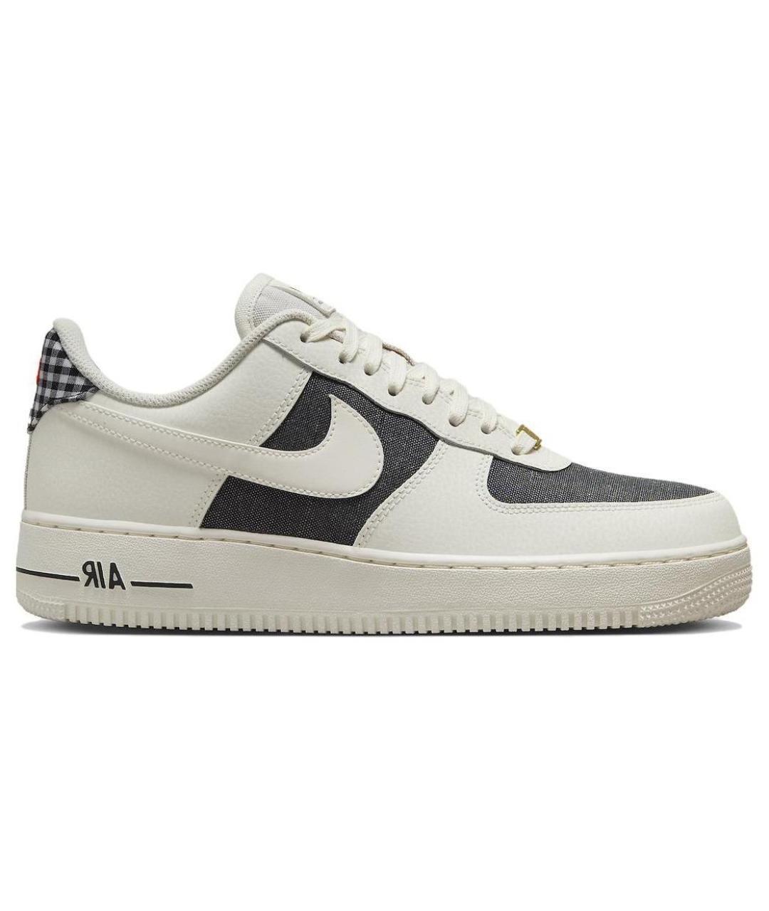 NIKE Белые кожаные низкие кроссовки / кеды, фото 1