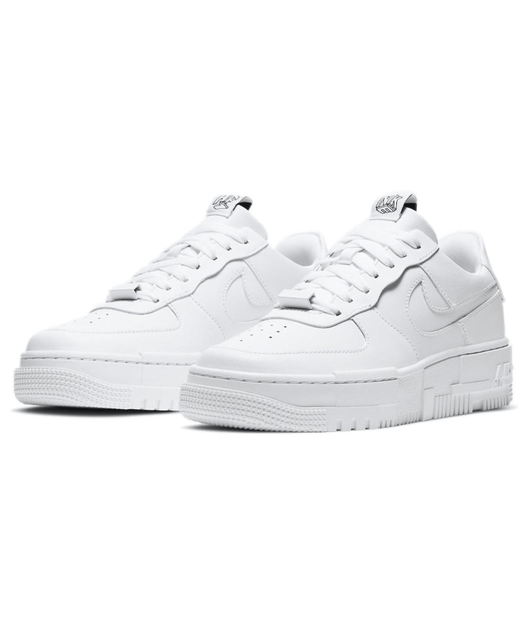 NIKE Белые кожаные кроссовки, фото 4