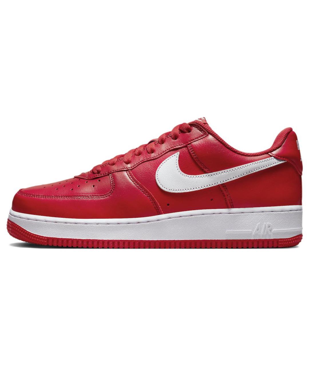 NIKE Красные кожаные кроссовки, фото 3