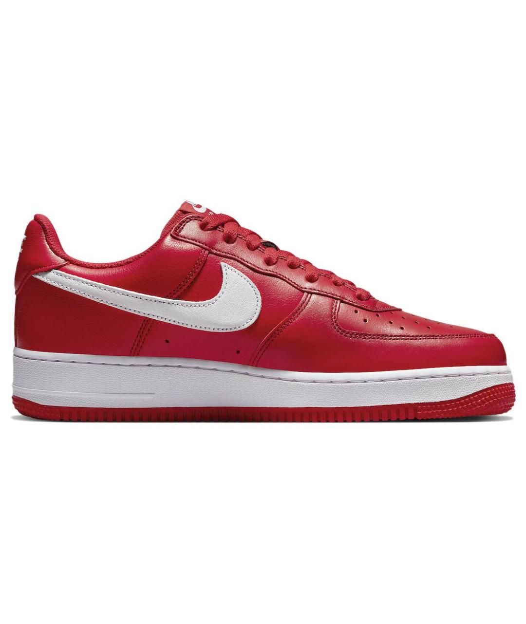 NIKE Красные кожаные кроссовки, фото 2