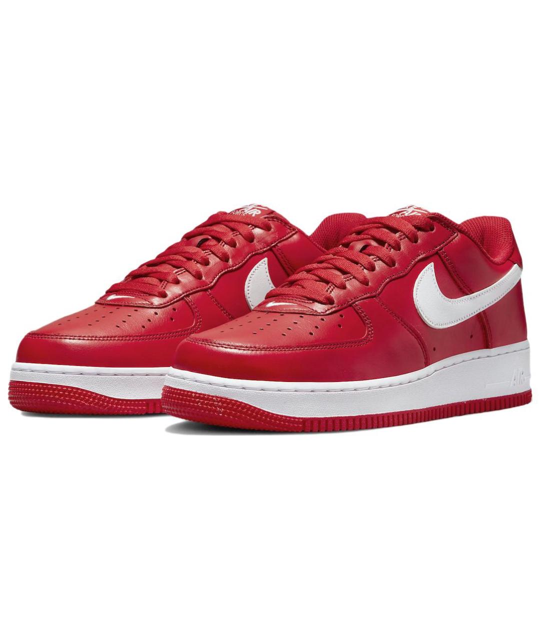 NIKE Красные кожаные кроссовки, фото 4