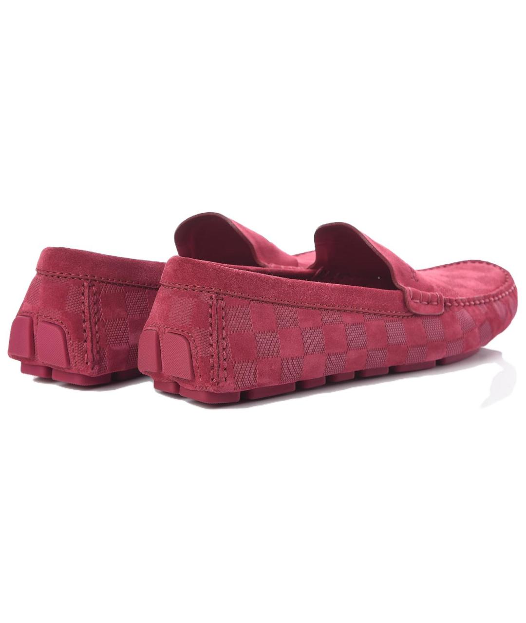 LOUIS VUITTON Бордовые лоферы, фото 4