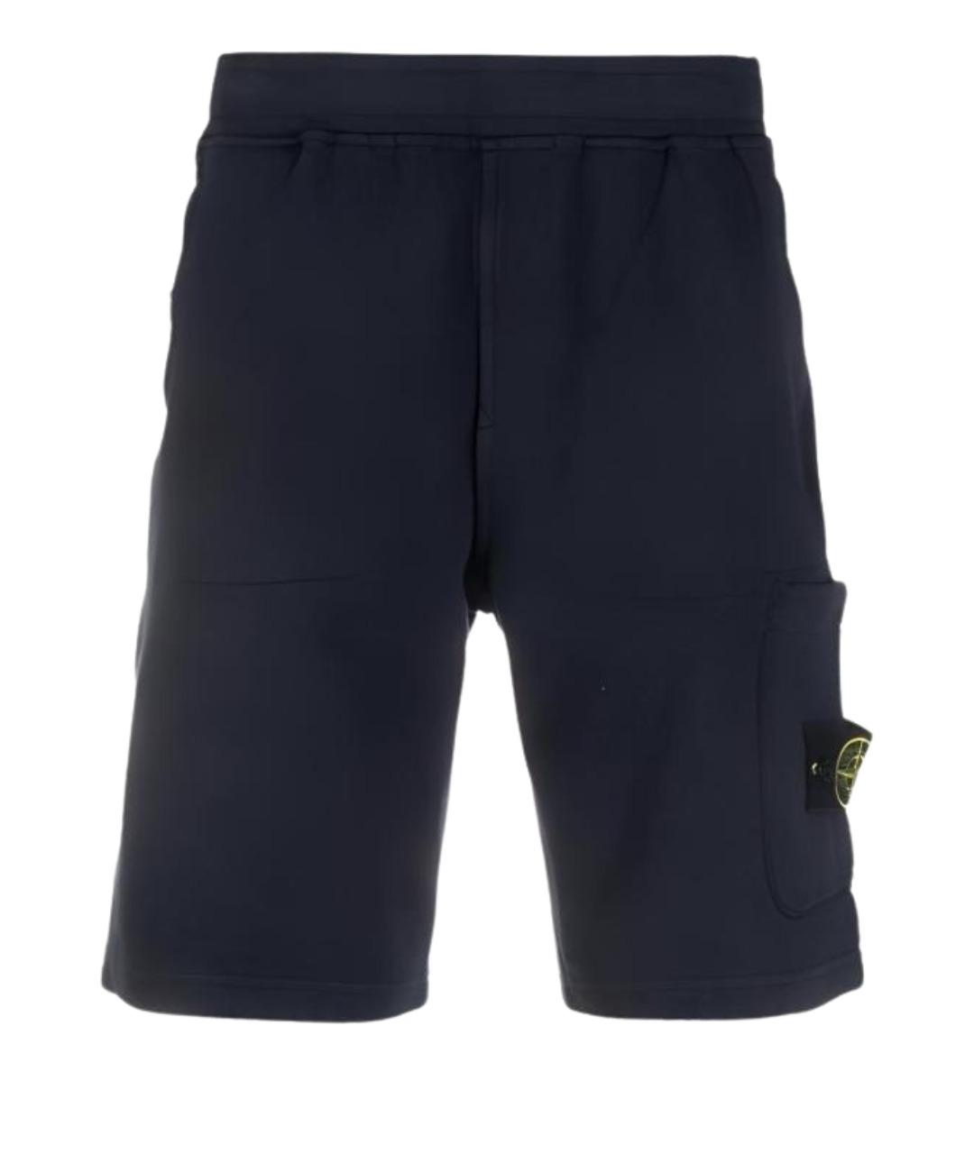 STONE ISLAND Темно-синие шорты, фото 1