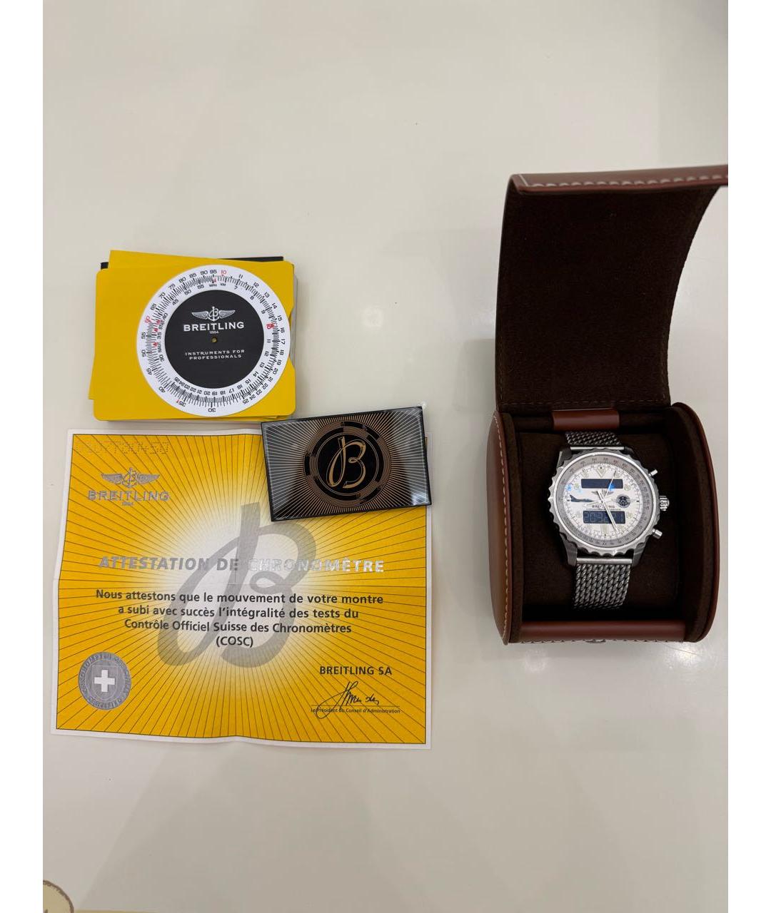 BREITLING Серебряные часы, фото 4