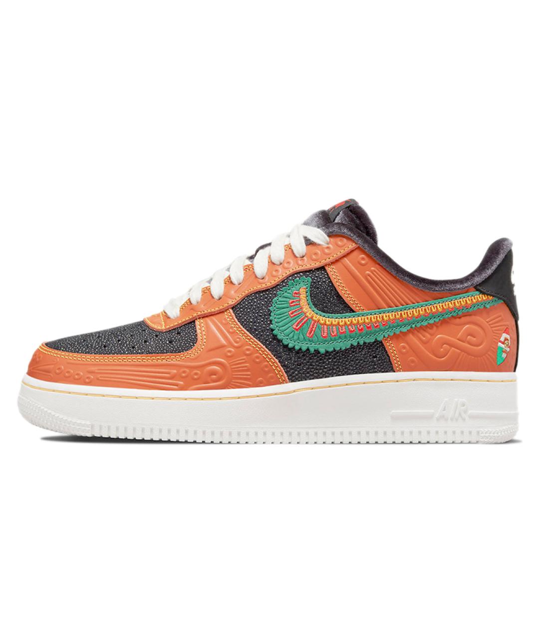 NIKE Оранжевое низкие кроссовки / кеды, фото 2