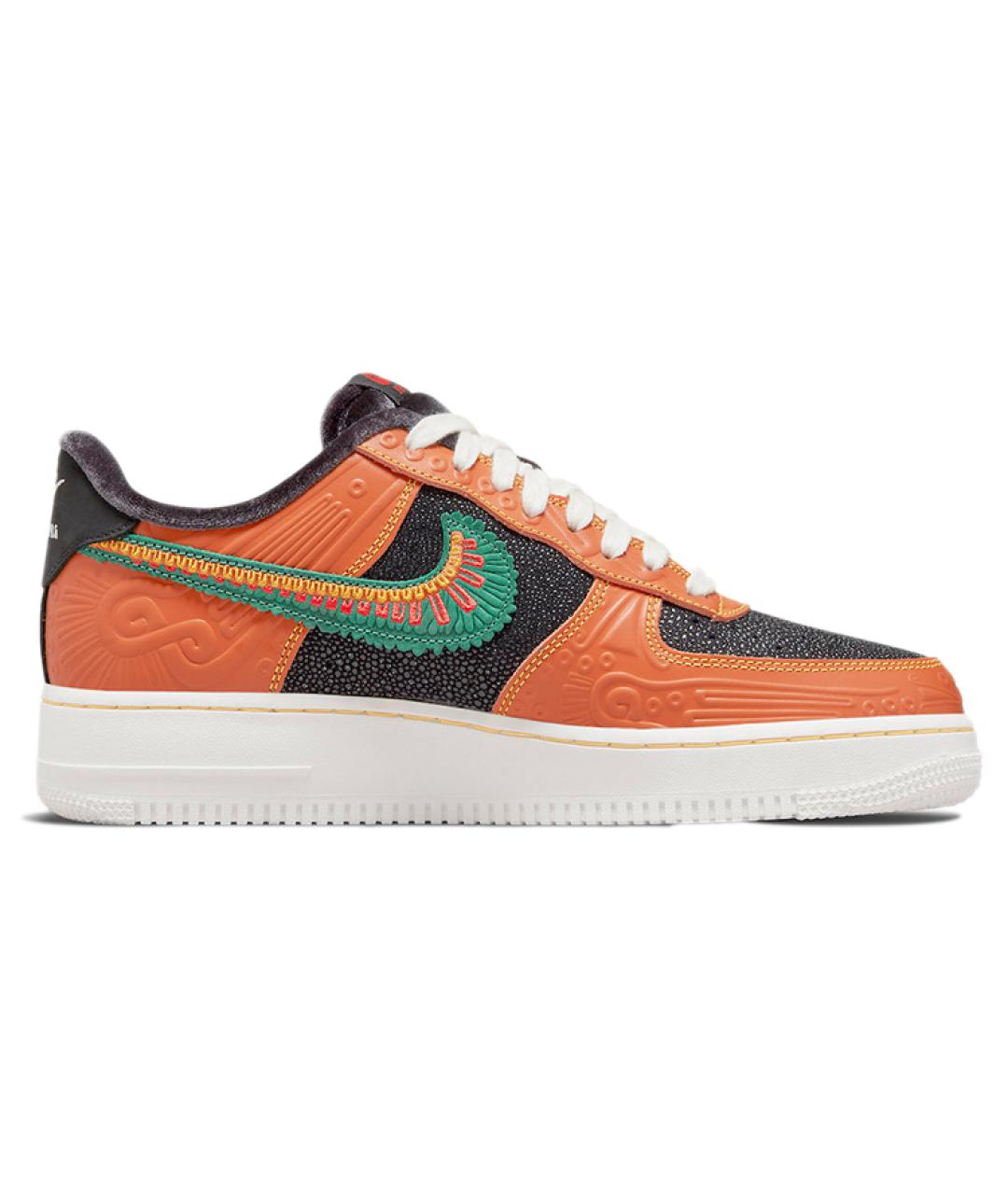 NIKE Оранжевое низкие кроссовки / кеды, фото 3