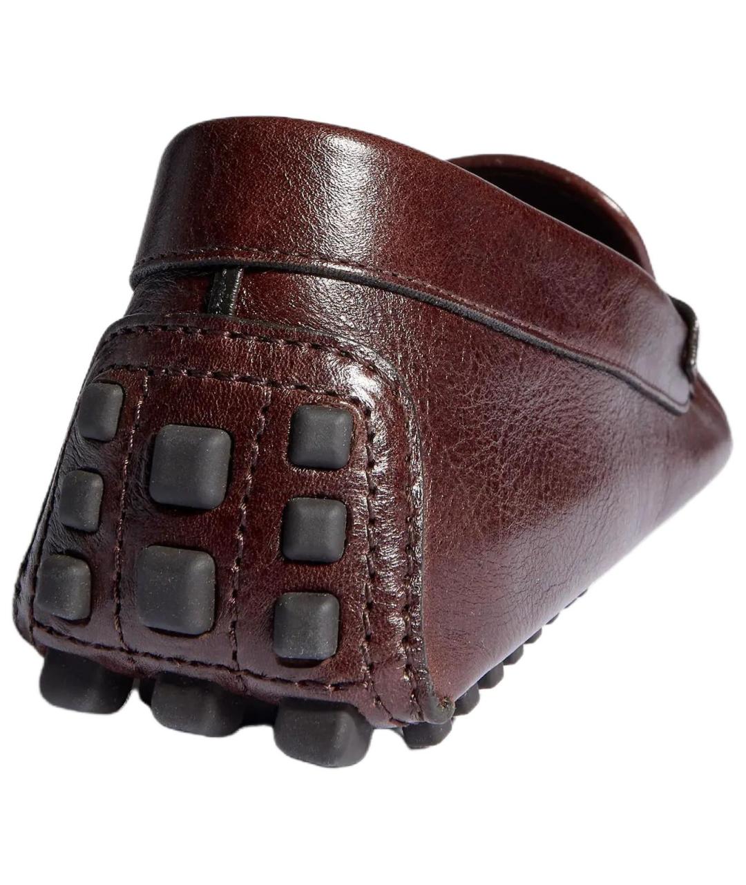 GUCCI Коричневые кожаные лоферы, фото 5