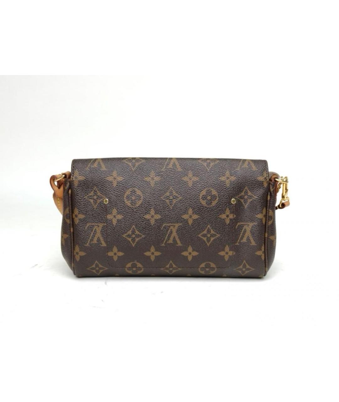 LOUIS VUITTON Коричневая кожаная сумка через плечо, фото 2