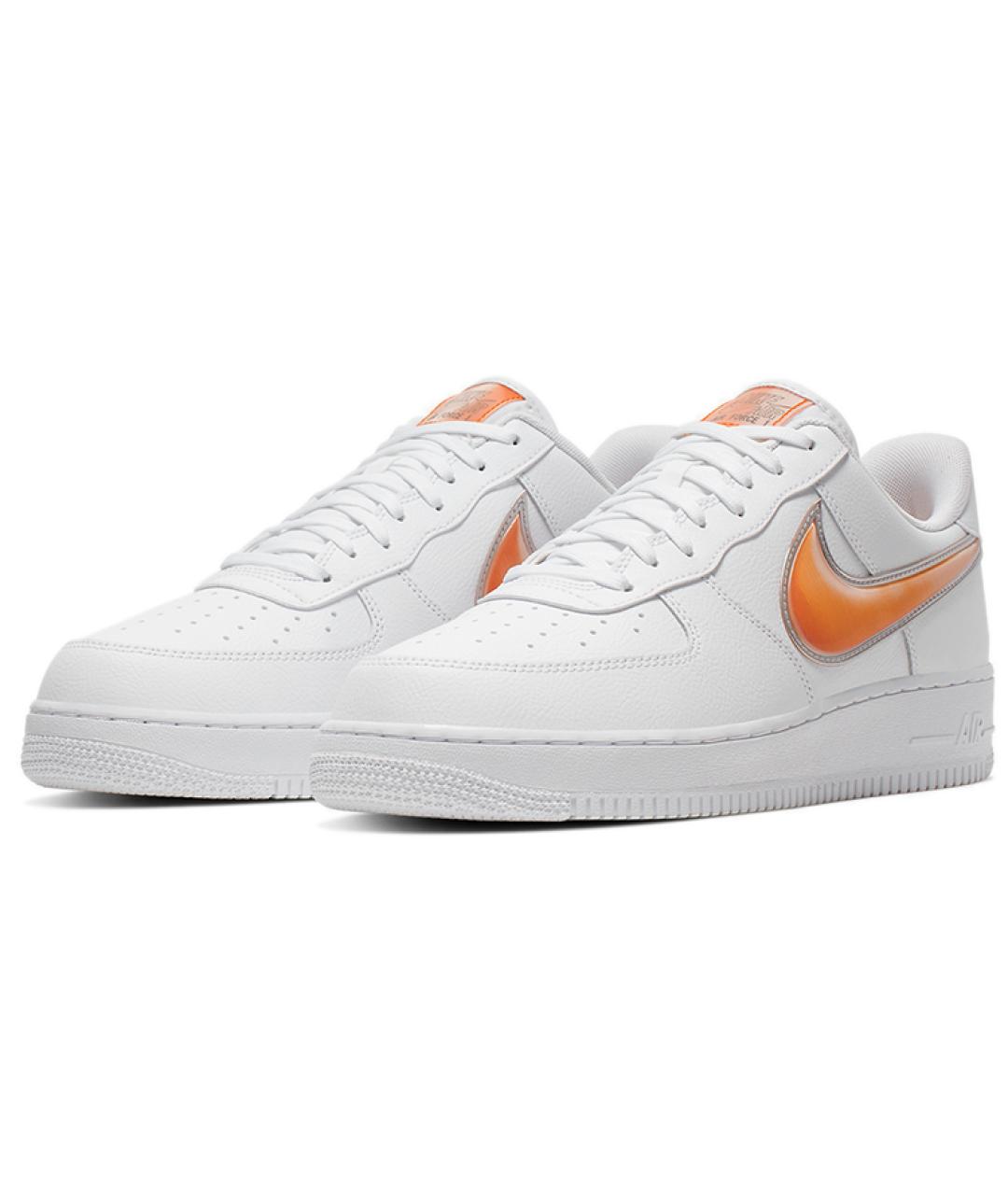 NIKE Белые кожаные низкие кроссовки / кеды, фото 4