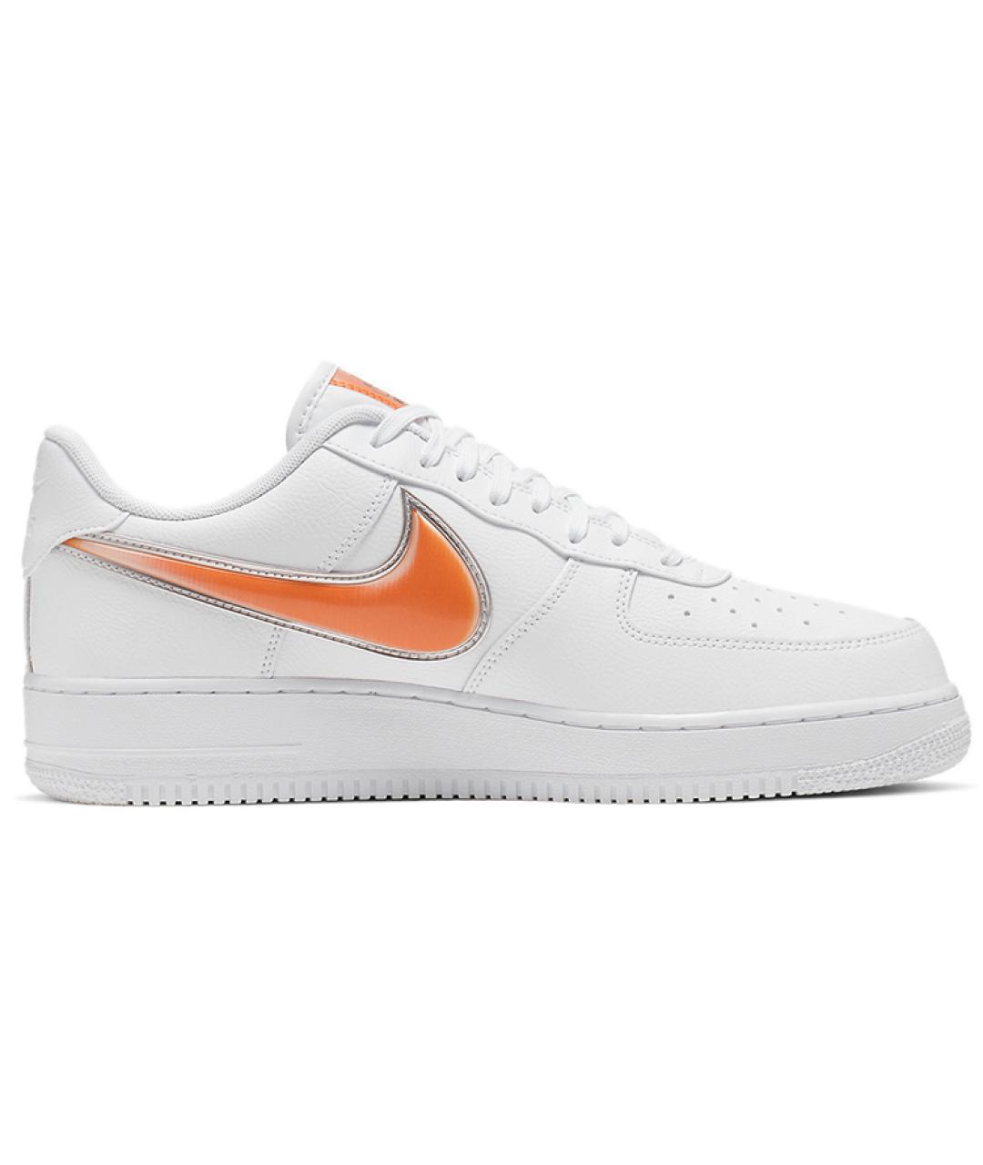 NIKE Белые кожаные низкие кроссовки / кеды, фото 2