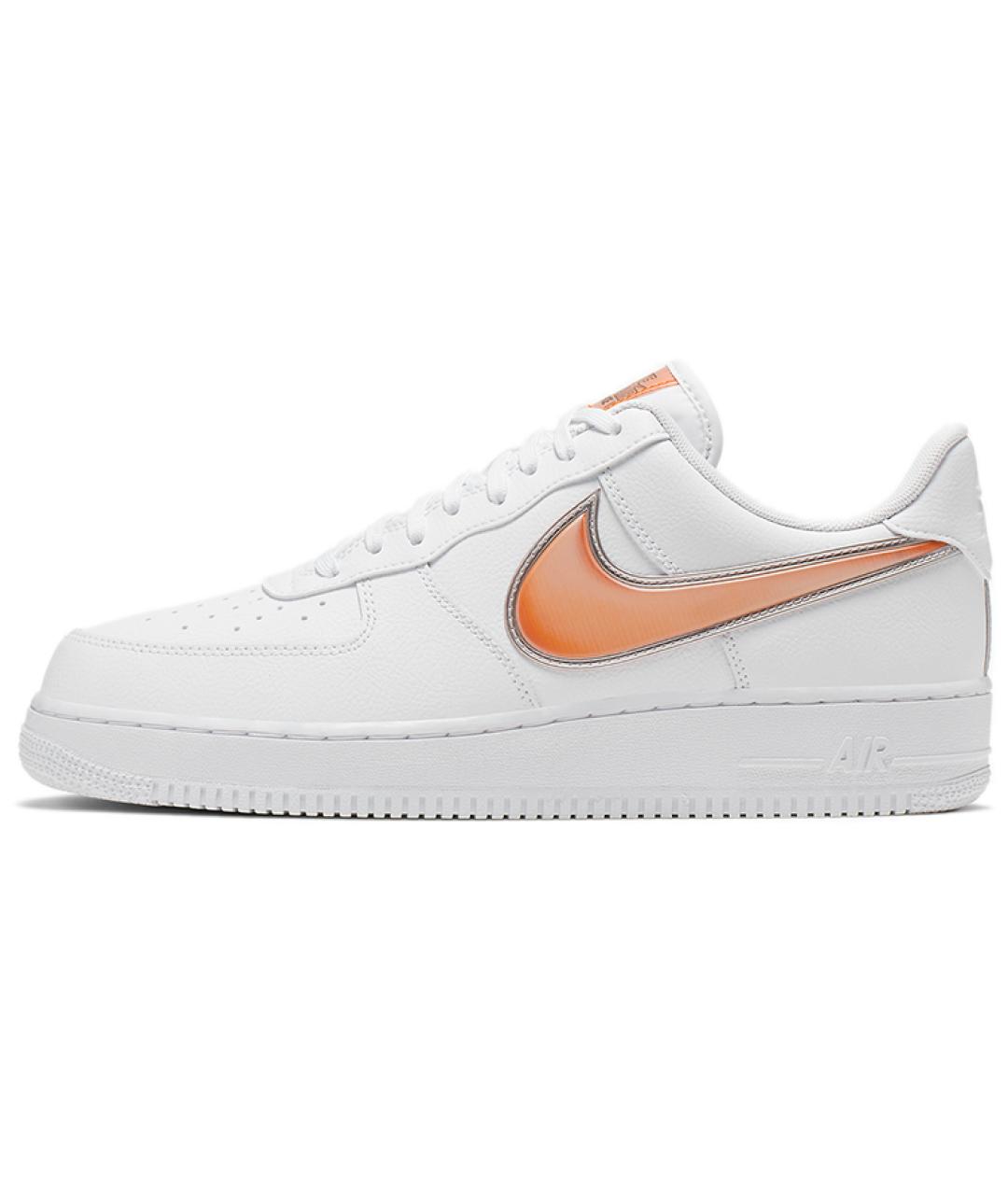 NIKE Белые кожаные низкие кроссовки / кеды, фото 3