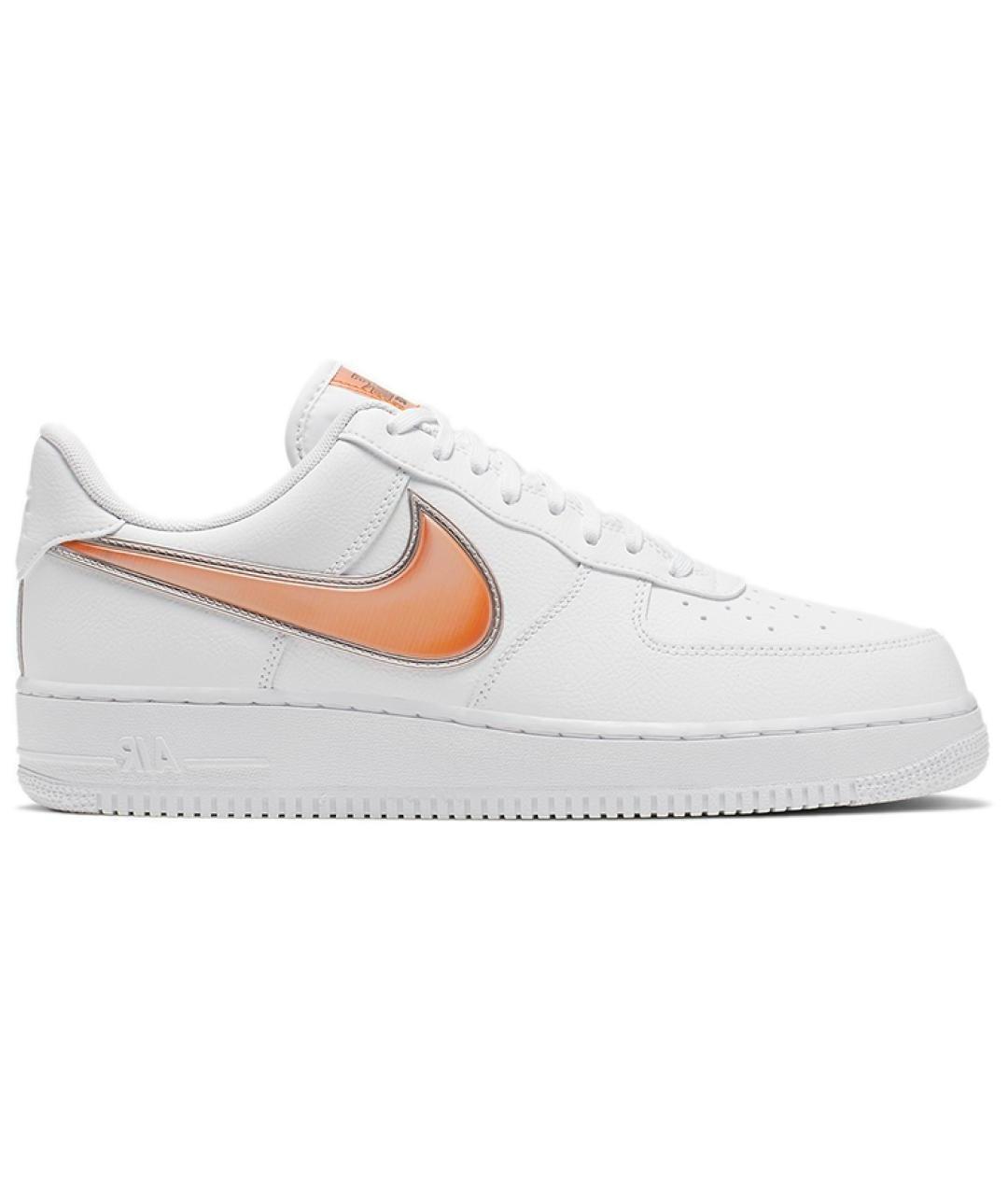 NIKE Белые кожаные низкие кроссовки / кеды, фото 1
