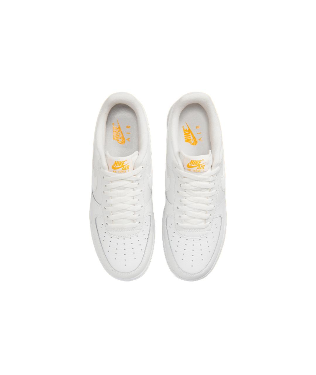 NIKE Белые кожаные низкие кроссовки / кеды, фото 5