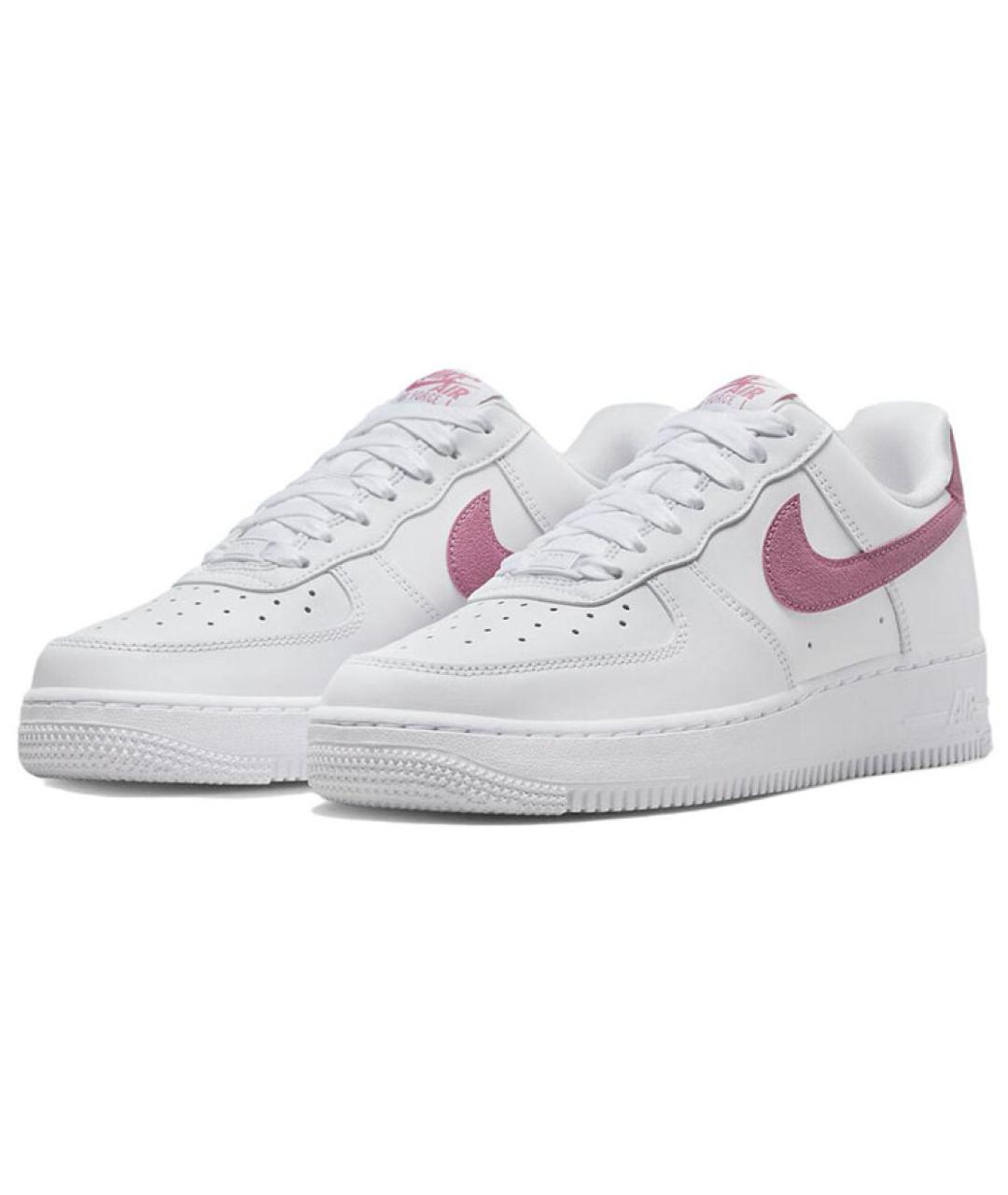 NIKE Белые кожаные кроссовки, фото 4