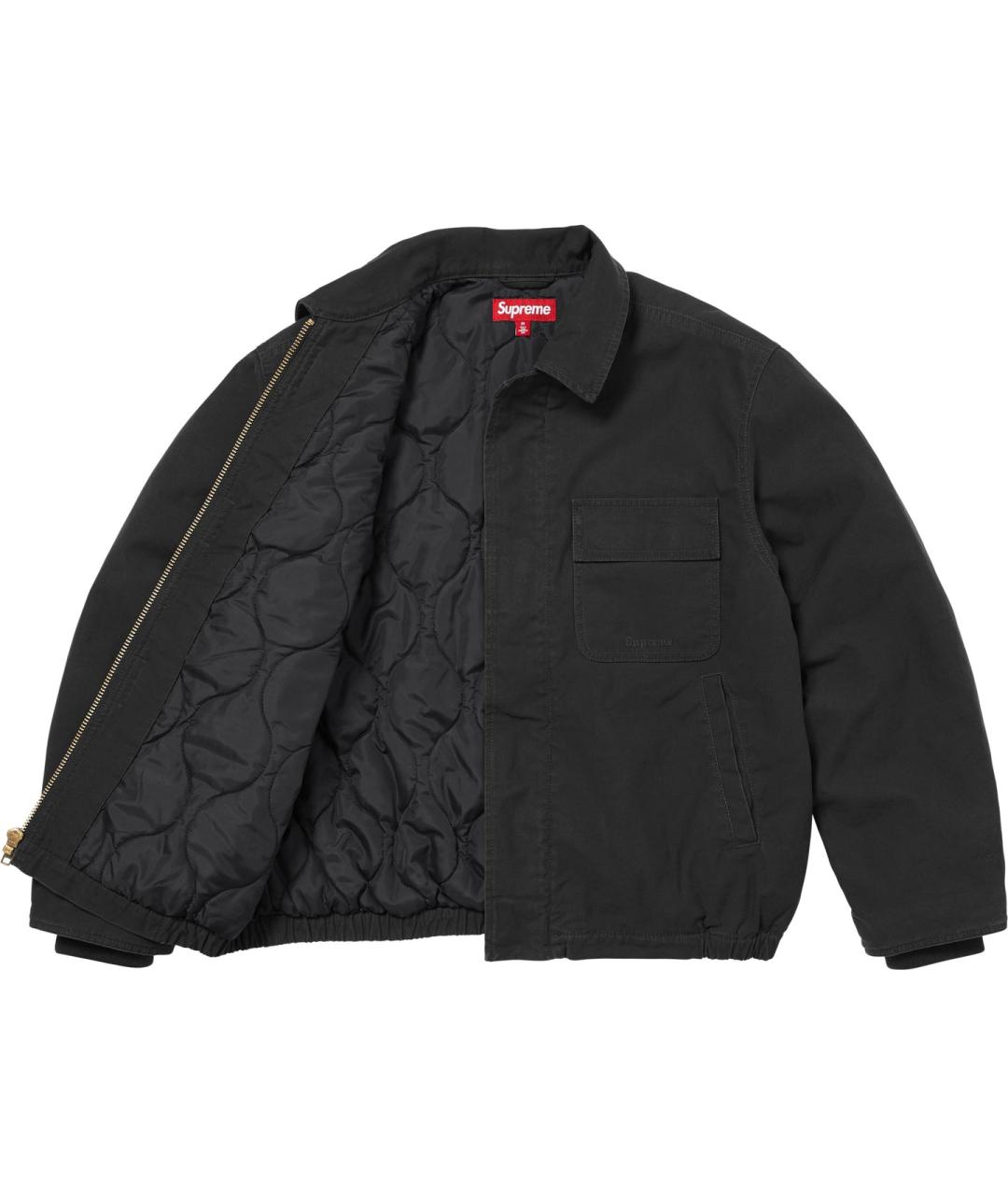 SUPREME Черная куртка, фото 4
