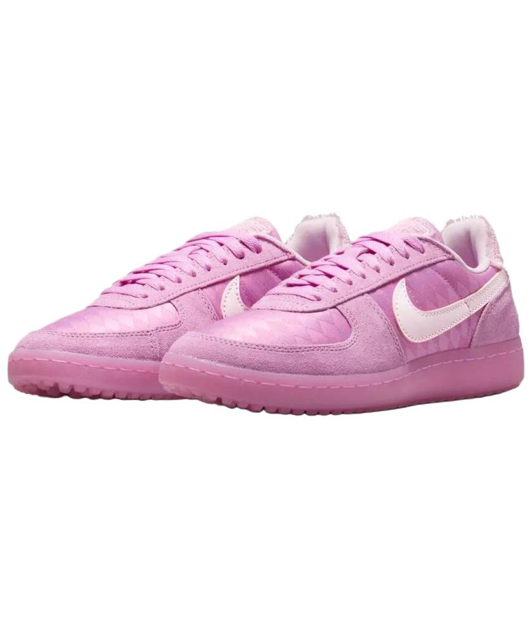 NIKE Розовые замшевые кроссовки, фото 3