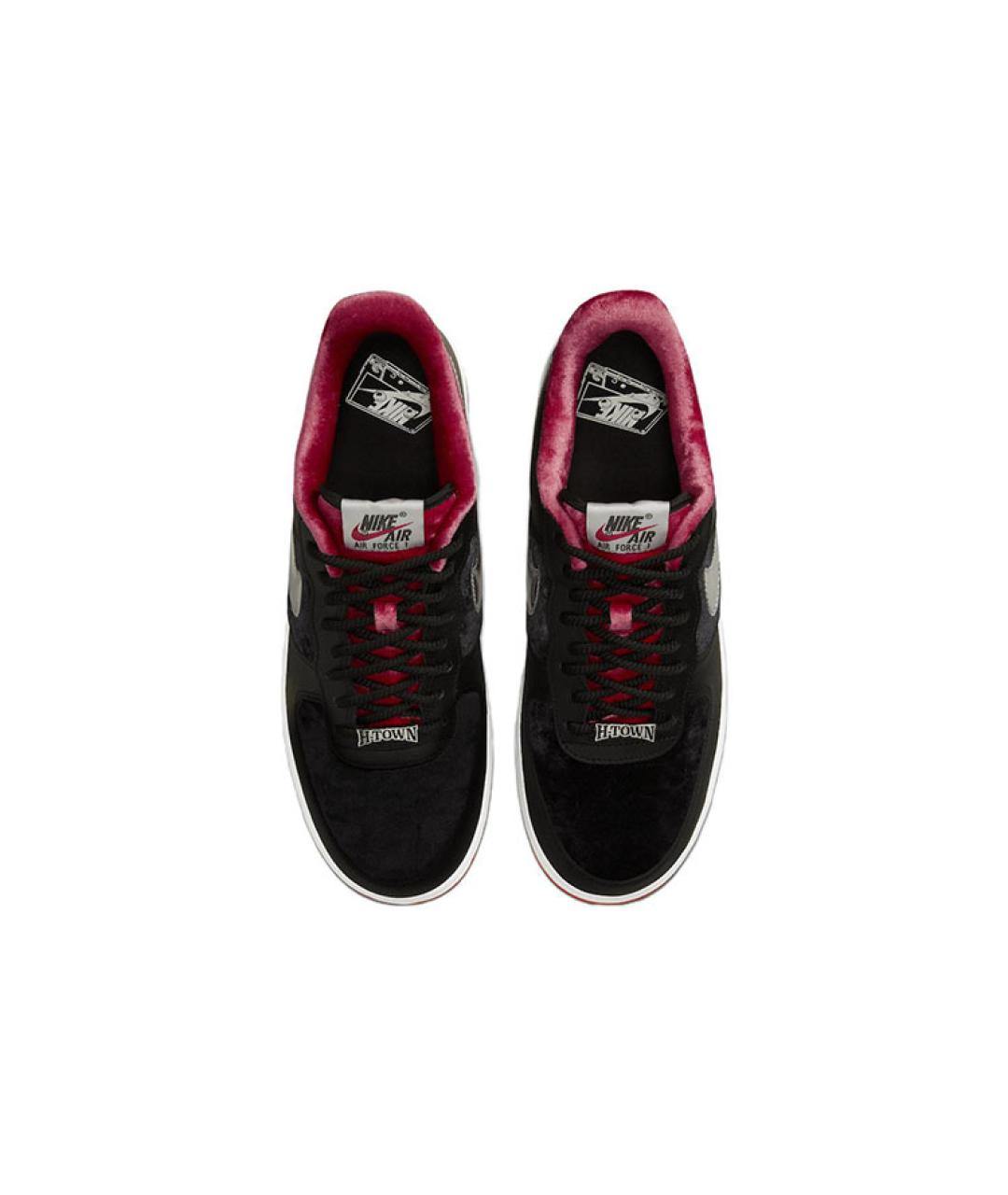 NIKE Черные кожаные низкие кроссовки / кеды, фото 5