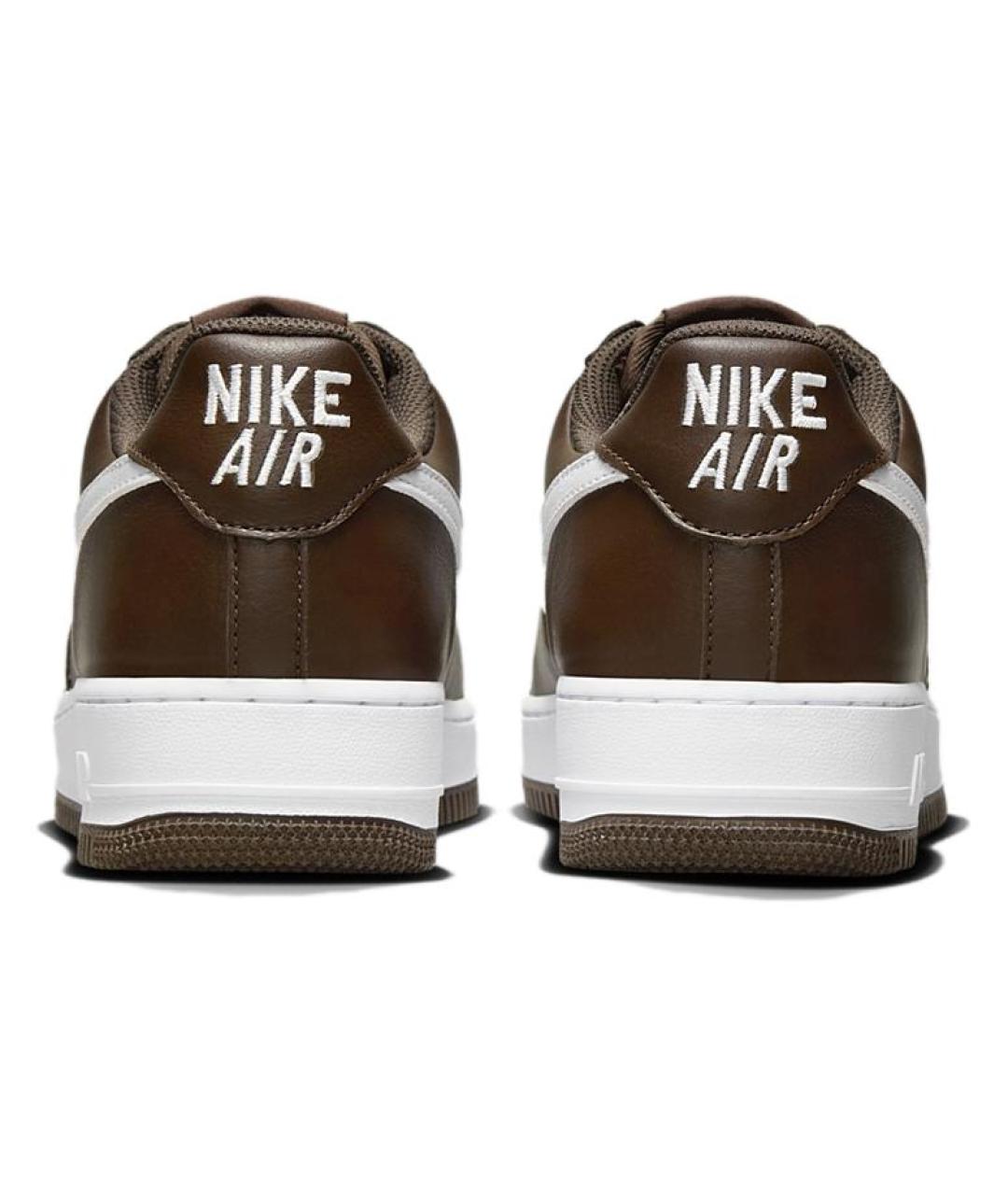 NIKE Коричневые кожаные кроссовки, фото 5