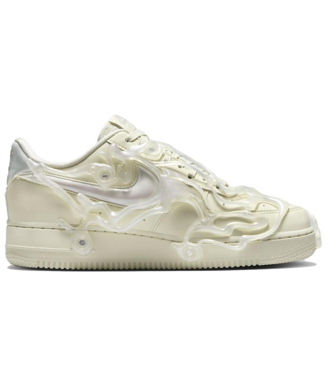 NIKE Бежевые кожаные кроссовки, фото 2