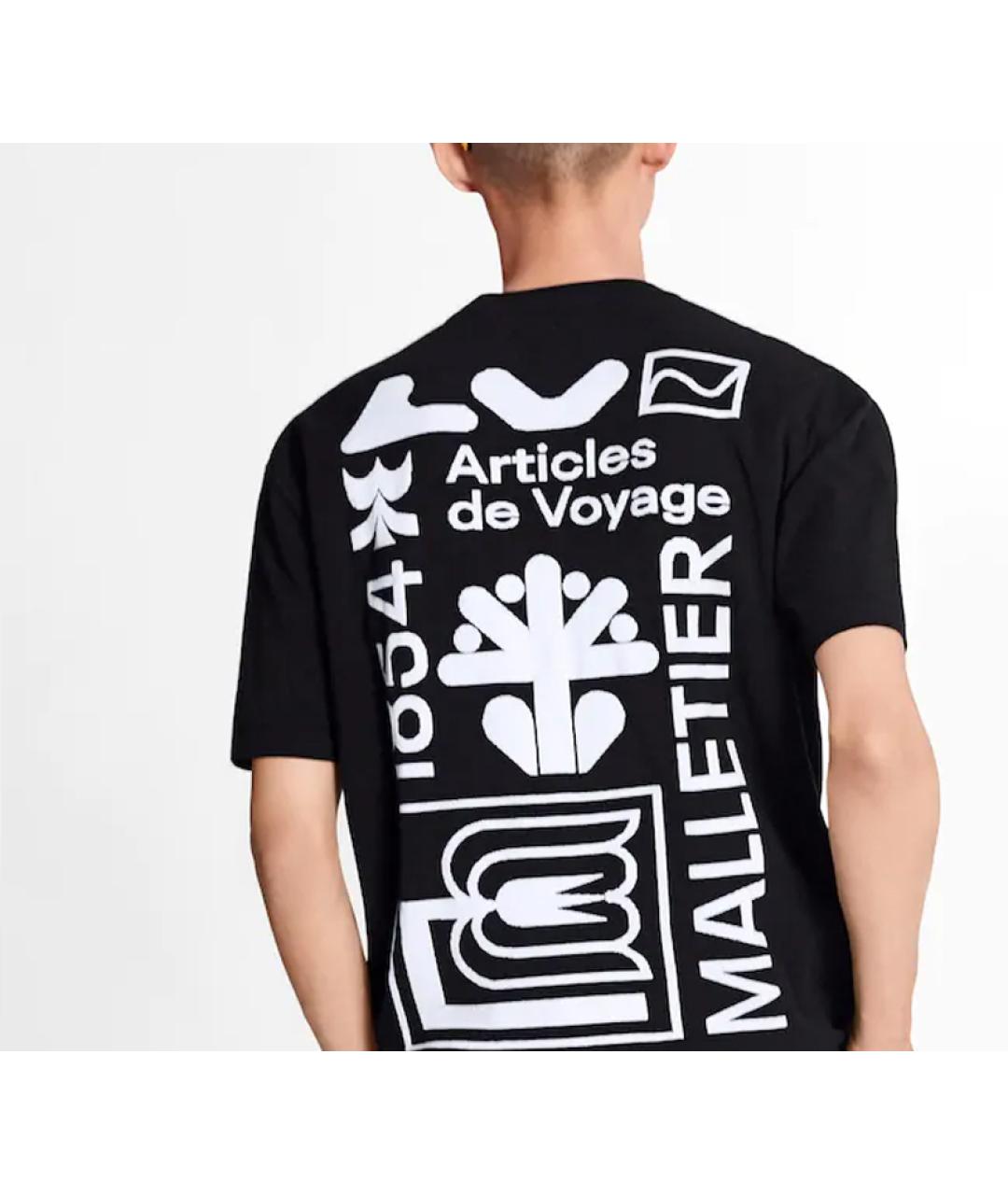 LOUIS VUITTON Черная футболка, фото 3