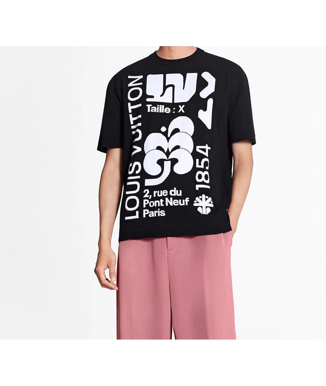 LOUIS VUITTON Черная футболка, фото 2