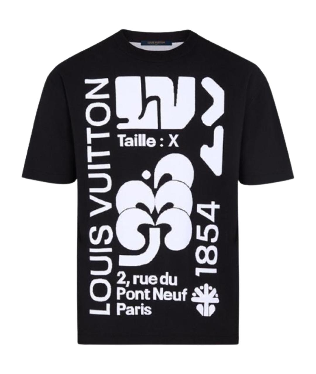 LOUIS VUITTON Черная футболка, фото 1