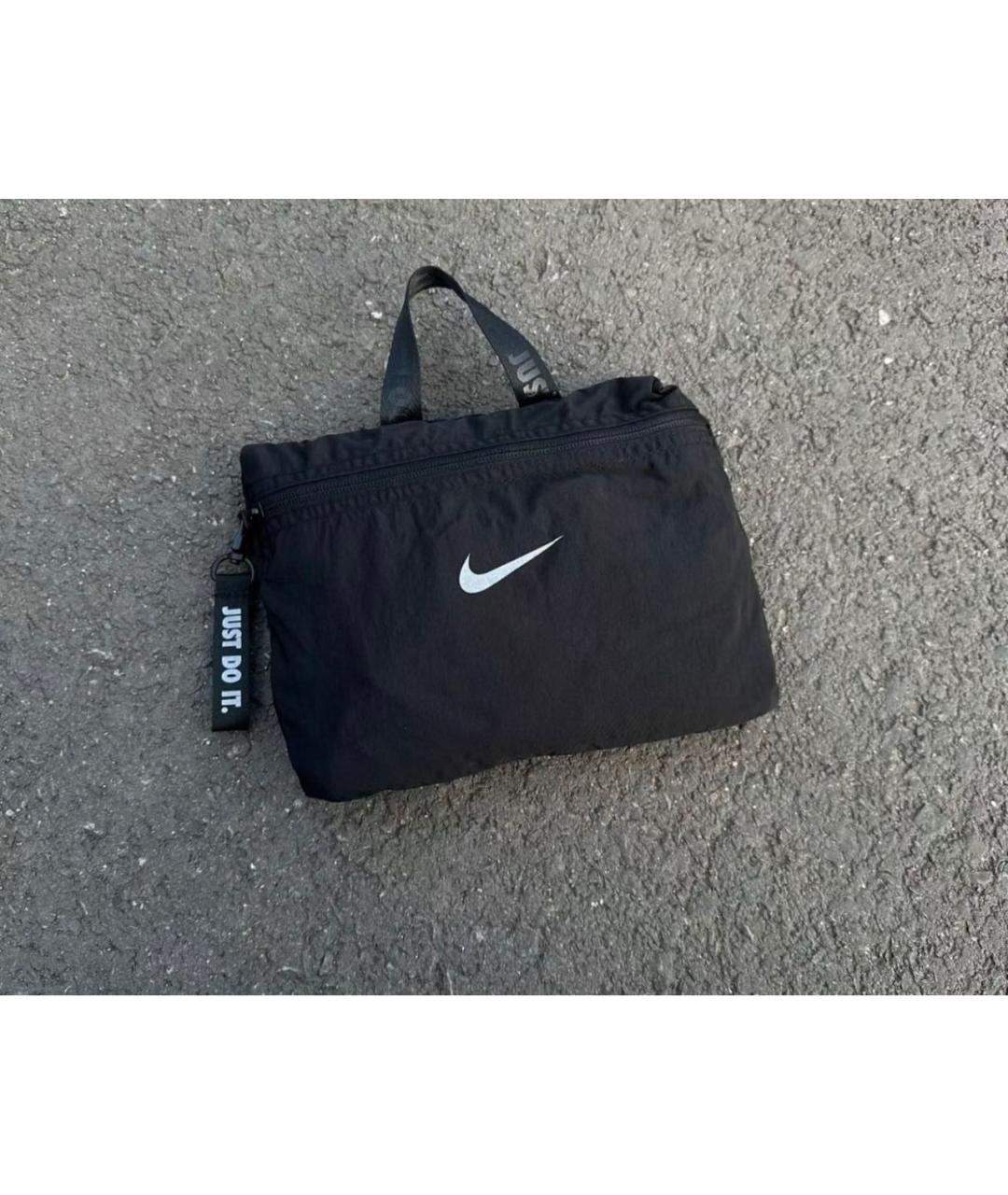 NIKE Черная тканевая дорожная/спортивная сумка, фото 2