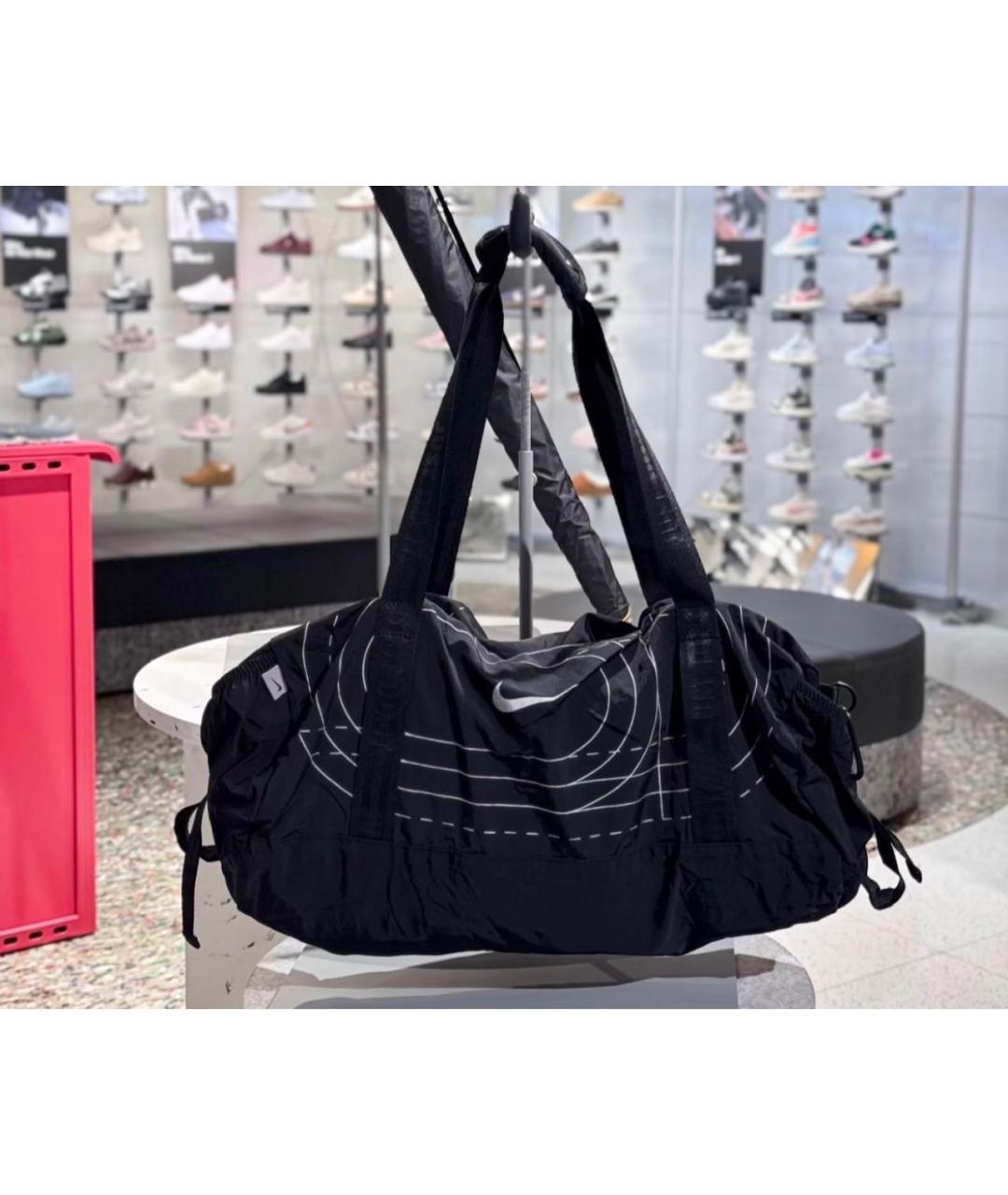 NIKE Черная тканевая дорожная/спортивная сумка, фото 3