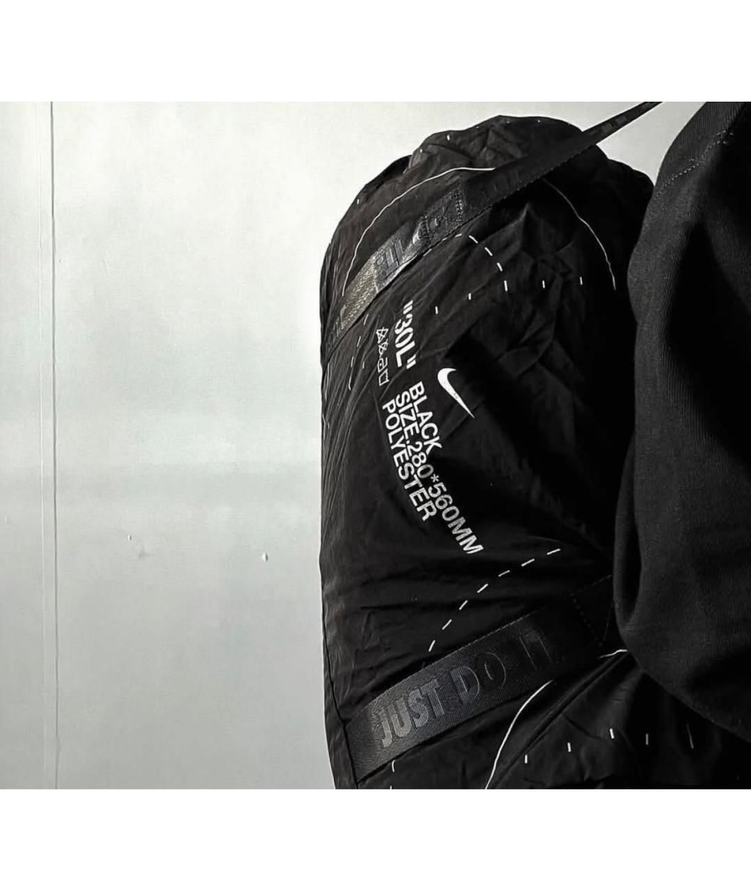 NIKE Черная тканевая дорожная/спортивная сумка, фото 4