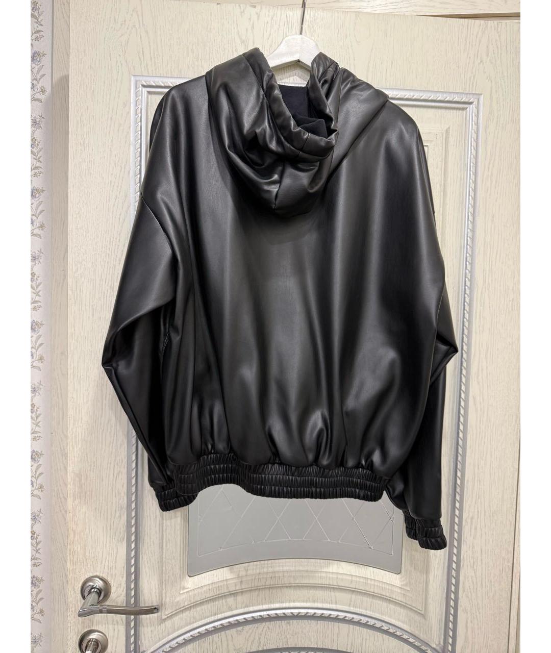 ICEBERG Черная полиуретановая куртка, фото 4